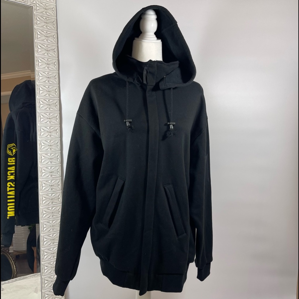 ❌SOLD❌ Black Stallion Full zip FR cotton sweatshirt black Men’s size M